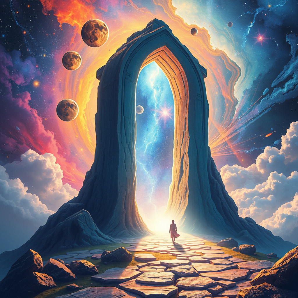 Cosmic Portal Color Palette 01 AI Generated