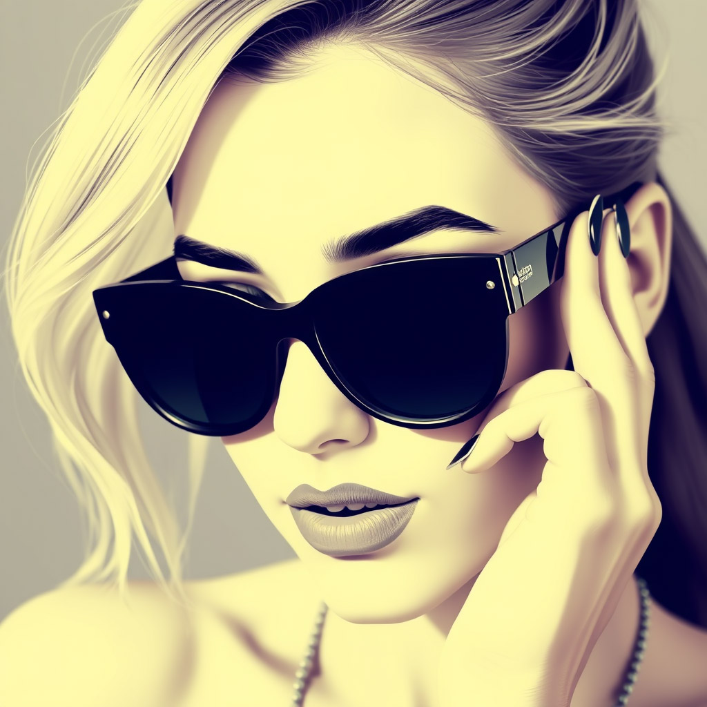 Woman Sunglasses Color Palette 05 AI Generated